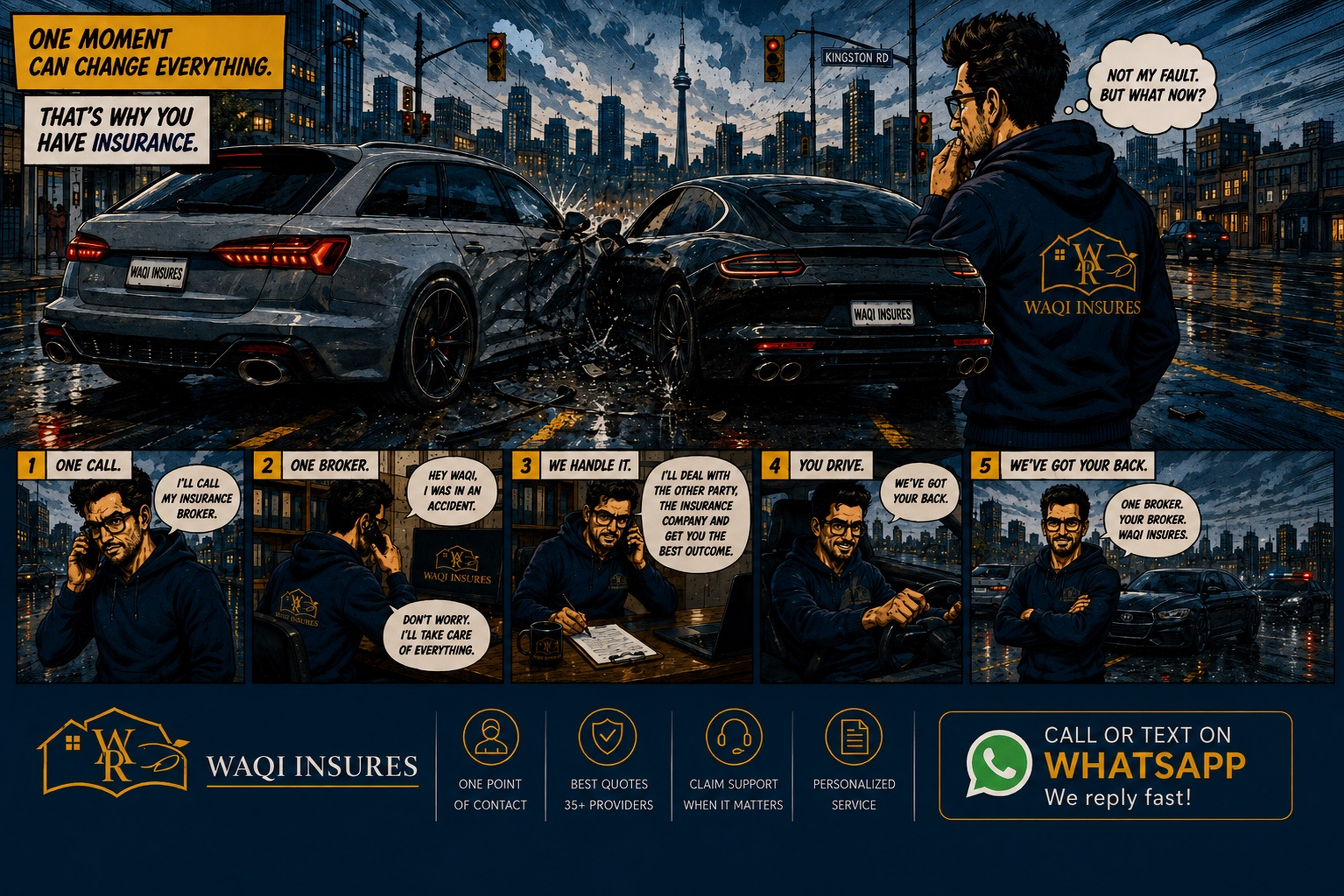 Auto insurance comic